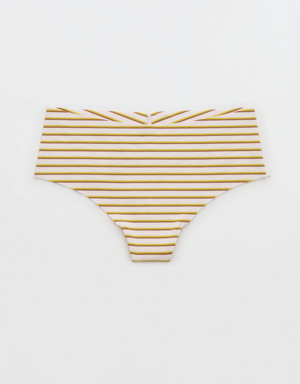 Superchill sin espectáculo Algodón ropa interior tanga de tiro medio - Rosa