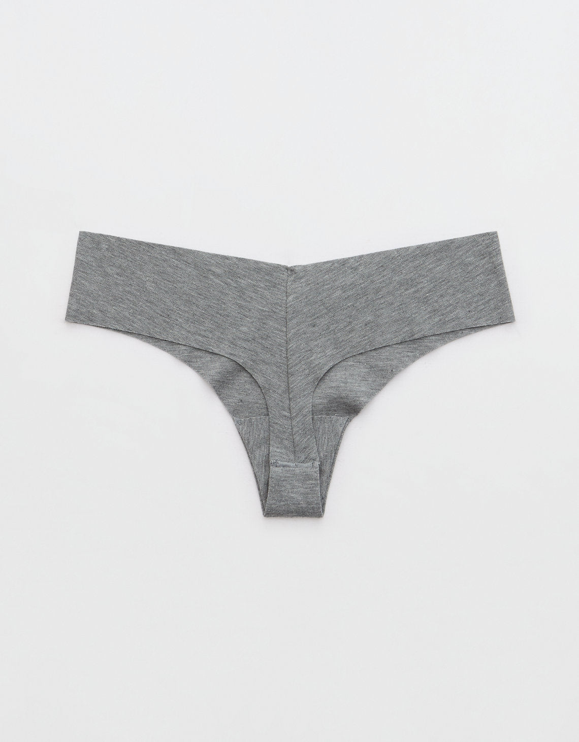 Superchill Thong de algodón No Show By Aerie - Gris 8445_6952_030_b