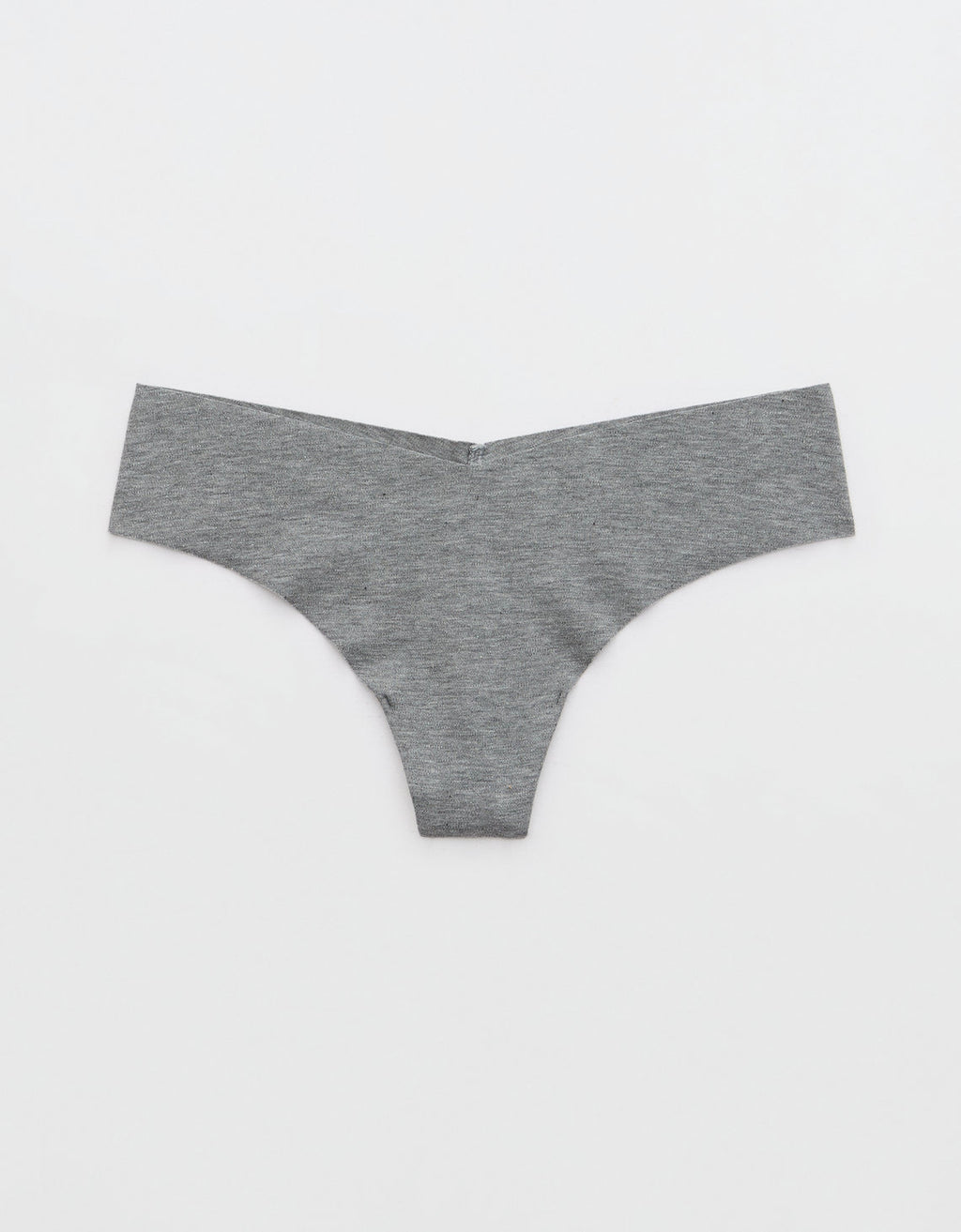 Superchill Thong de algodón No Show By Aerie - Gris 8445_6952_030_f
