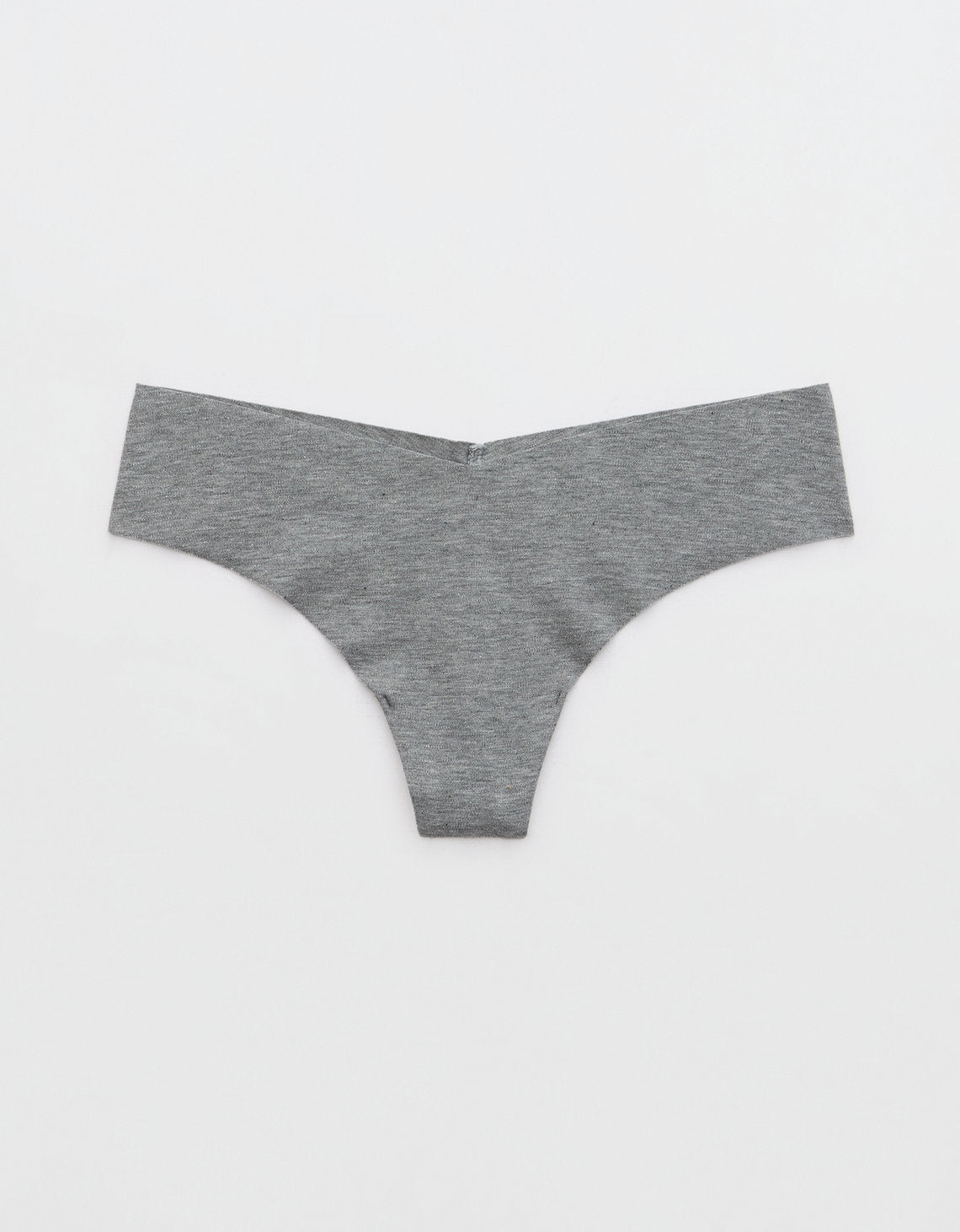 Superchill Thong de algodón No Show By Aerie - Gris 8445_6952_030_f