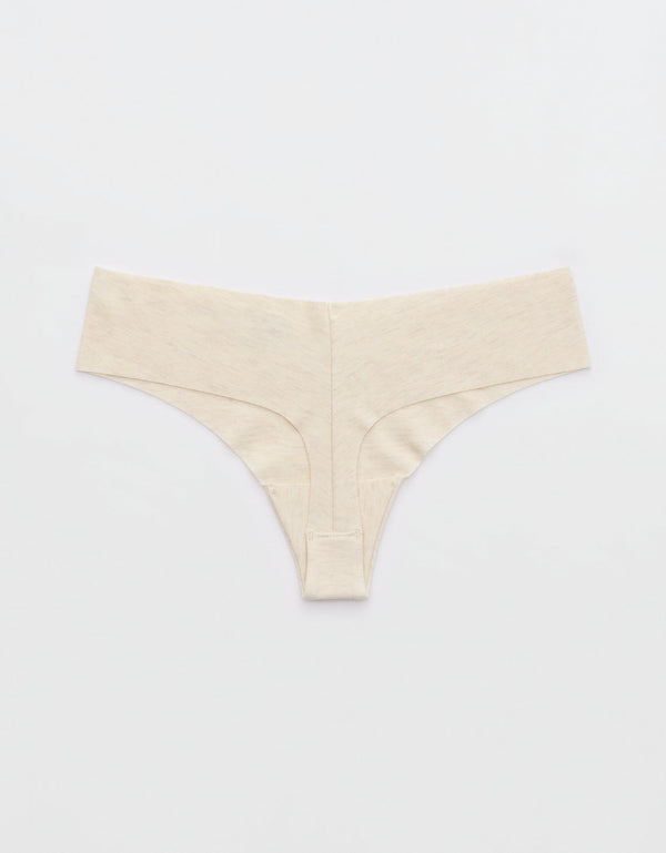 Superchill Thong de algodón No Show By Aerie - Blanco