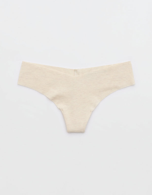 Superchill Thong de algodón No Show By Aerie - Blanco