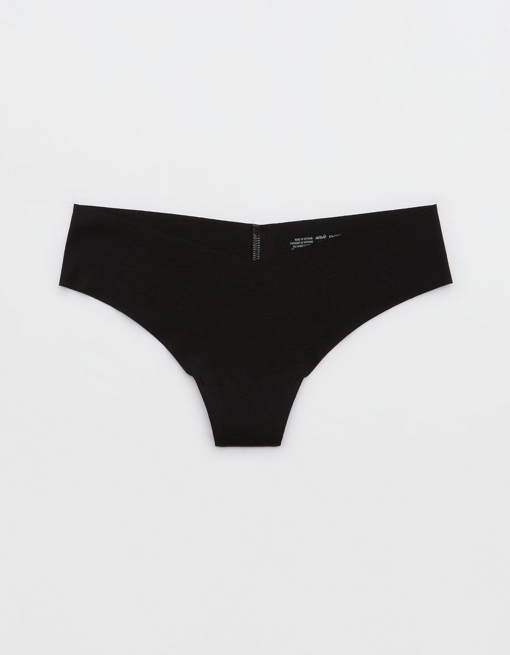 Superchill Thong de algodón No Show By Aerie - Negro 8445_6952_073_f