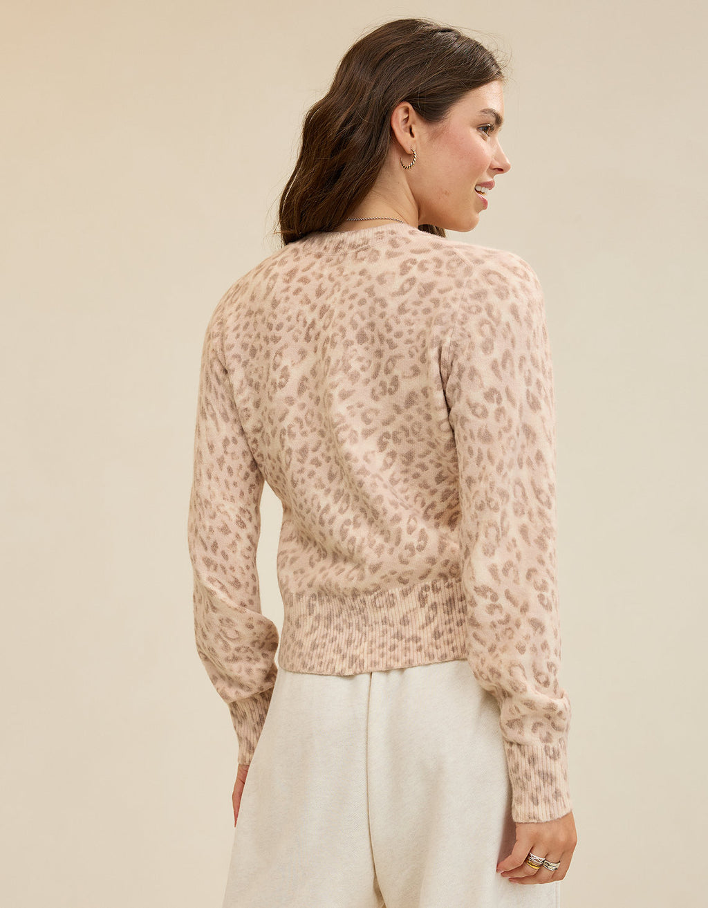 Cárdigan Clásico Más Suave de Aerie - Blanco 9492_3732_021_ob
