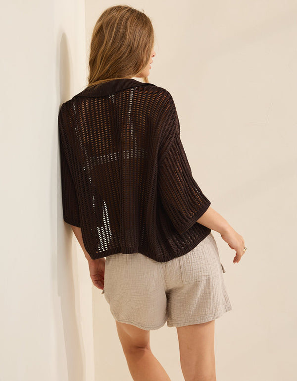 Camiseta tipo Polo tejido By Aerie - Generico