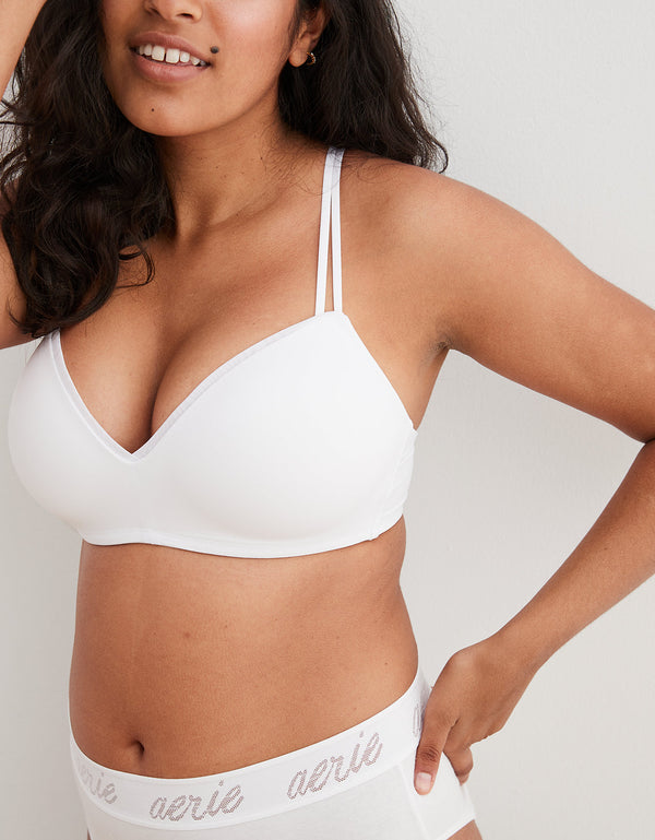 Bra Push Up Aerie sin barillas - Blanco