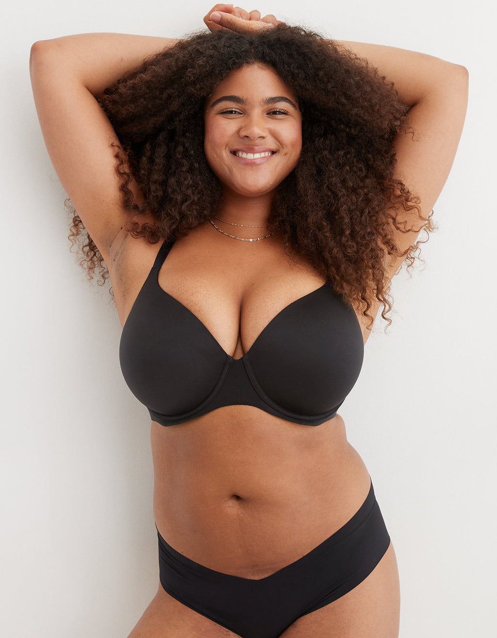 Sunnie Bra Cobertura Total Lightly Lined By Aerie - Negro 9792_8260_073_d1