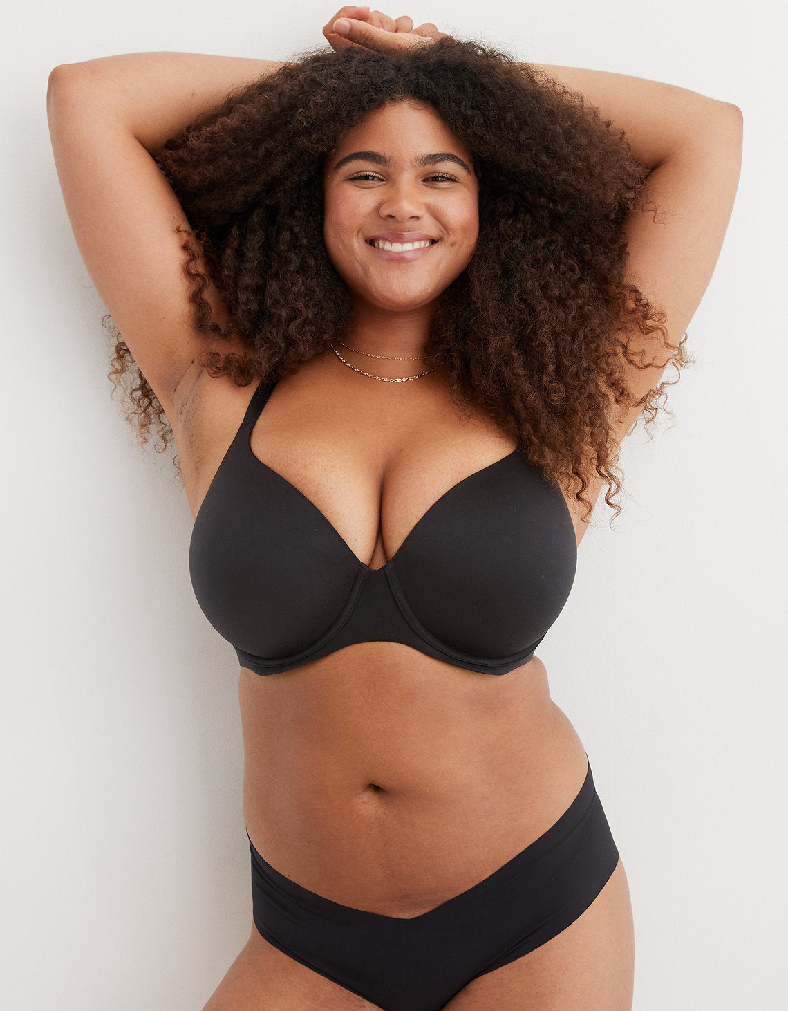 Sunnie Bra Cobertura Total Lightly Lined By Aerie - Negro 9792_8260_073_d1