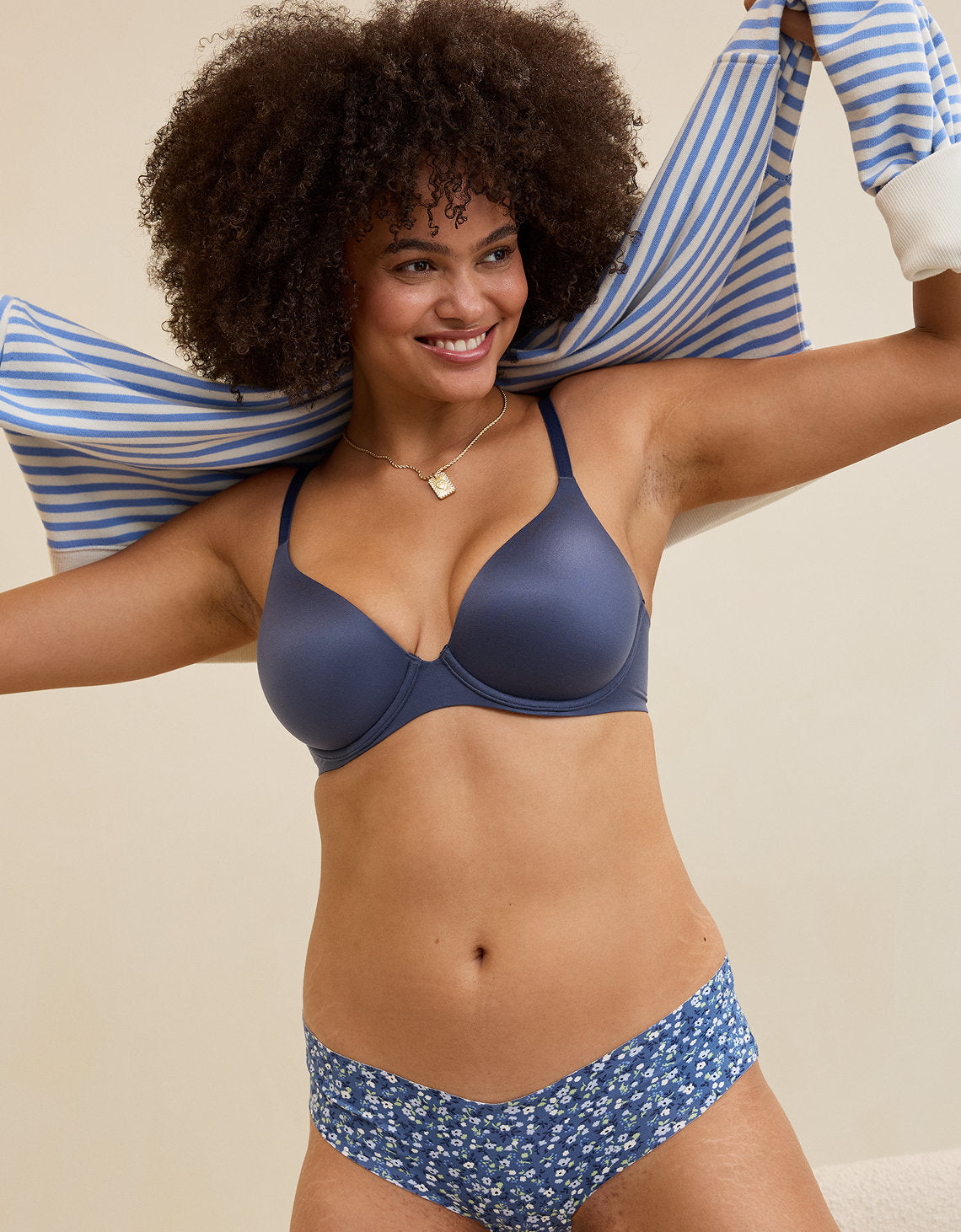 Bra Sunnie Cobertura Total Lightly Lined By Aerie - Azul 9793_8260_437_os