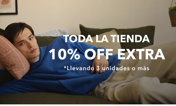 10% OFF 3 O MÁS UND