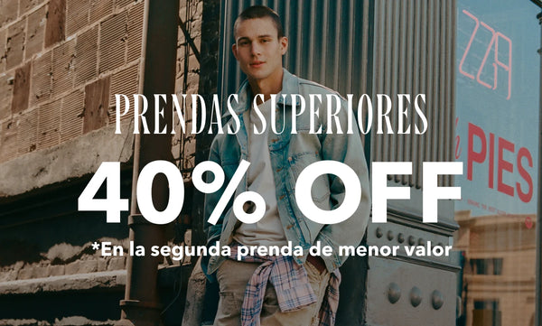 Prendas superiores 40% OFF
