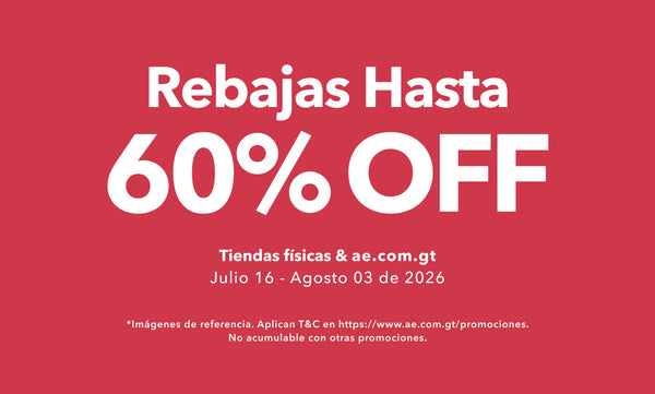 Rebajas hasta 60% off