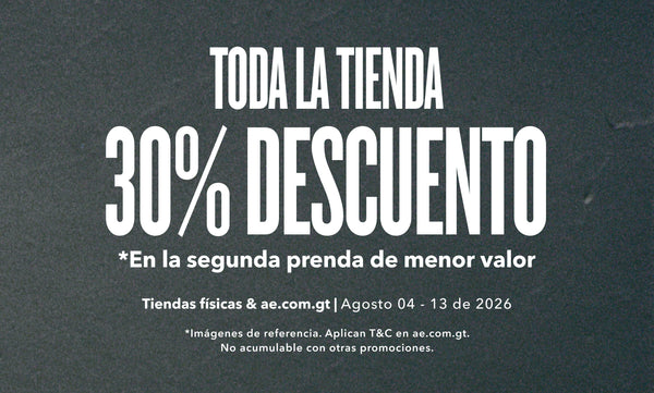 Todo con el 30% OFF en la segunda prenda